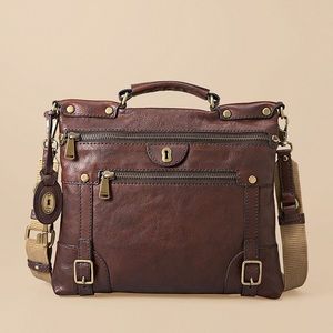 Rare FOSSIL “Emilia” Top Handle Flat Crossbody